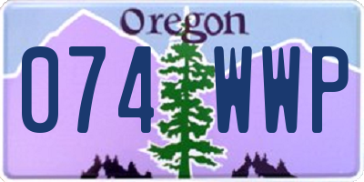 OR license plate 074WWP