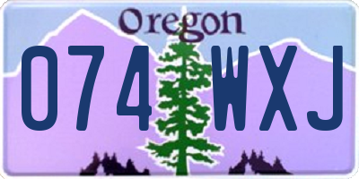 OR license plate 074WXJ