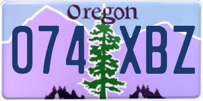 OR license plate 074XBZ