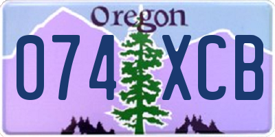 OR license plate 074XCB