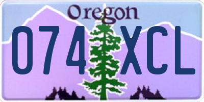 OR license plate 074XCL