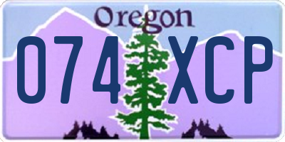 OR license plate 074XCP