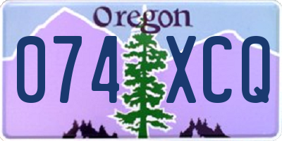 OR license plate 074XCQ