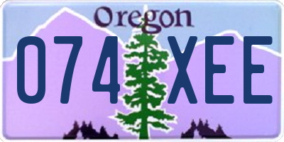 OR license plate 074XEE