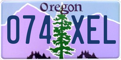 OR license plate 074XEL