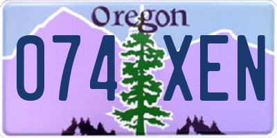 OR license plate 074XEN