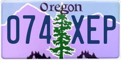 OR license plate 074XEP