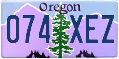 OR license plate 074XEZ