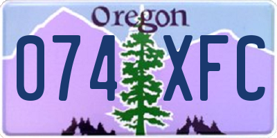 OR license plate 074XFC