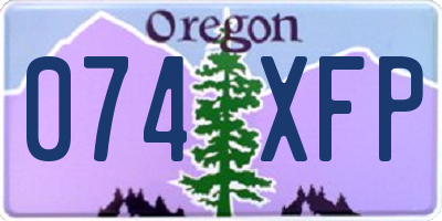 OR license plate 074XFP