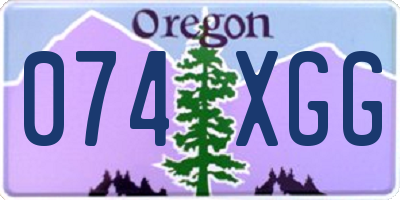 OR license plate 074XGG