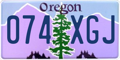 OR license plate 074XGJ