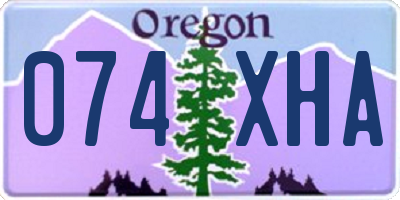 OR license plate 074XHA