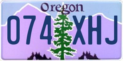 OR license plate 074XHJ