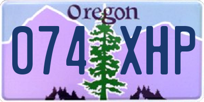 OR license plate 074XHP