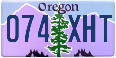 OR license plate 074XHT