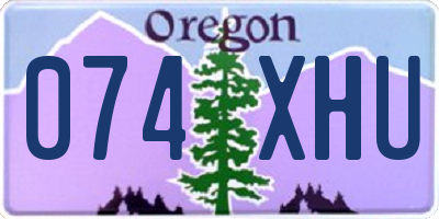 OR license plate 074XHU