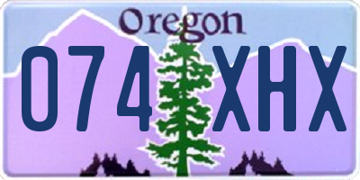 OR license plate 074XHX