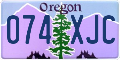 OR license plate 074XJC
