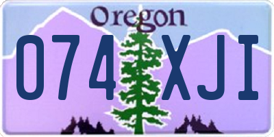 OR license plate 074XJI