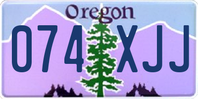 OR license plate 074XJJ