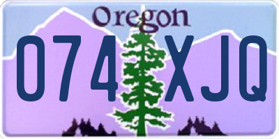 OR license plate 074XJQ