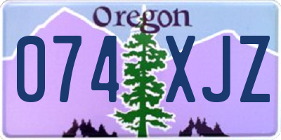 OR license plate 074XJZ