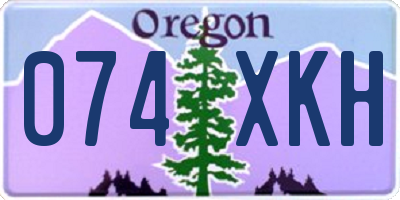 OR license plate 074XKH