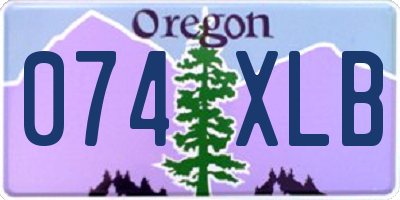 OR license plate 074XLB