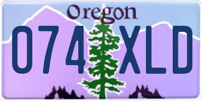 OR license plate 074XLD