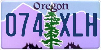 OR license plate 074XLH