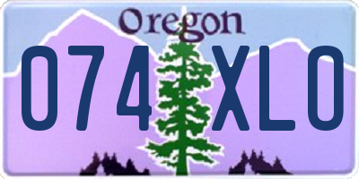OR license plate 074XLO