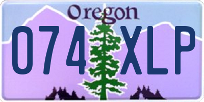 OR license plate 074XLP