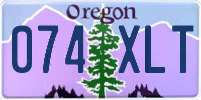 OR license plate 074XLT