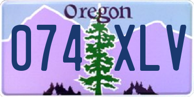 OR license plate 074XLV