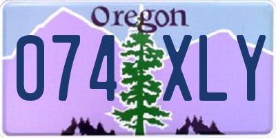 OR license plate 074XLY
