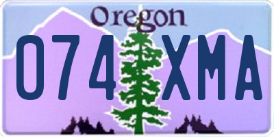 OR license plate 074XMA
