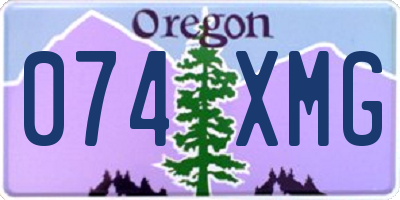 OR license plate 074XMG