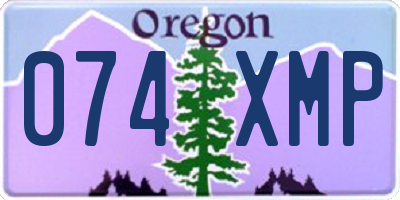 OR license plate 074XMP