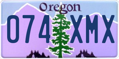 OR license plate 074XMX