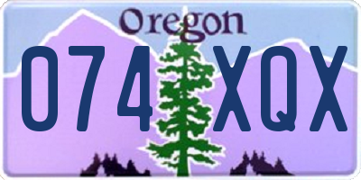 OR license plate 074XQX