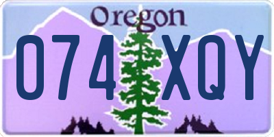 OR license plate 074XQY