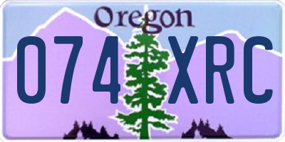 OR license plate 074XRC