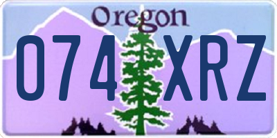 OR license plate 074XRZ