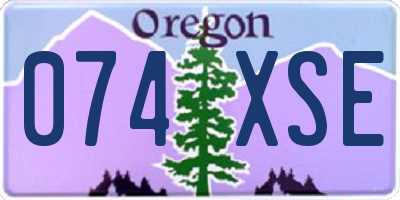 OR license plate 074XSE