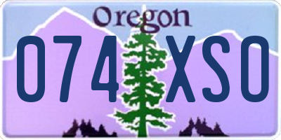 OR license plate 074XSO