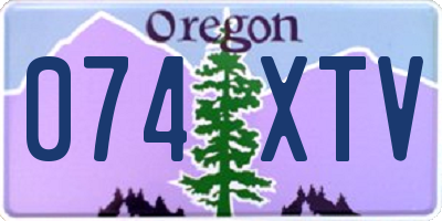 OR license plate 074XTV