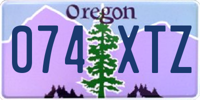 OR license plate 074XTZ