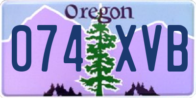 OR license plate 074XVB