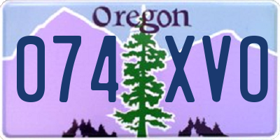 OR license plate 074XVO